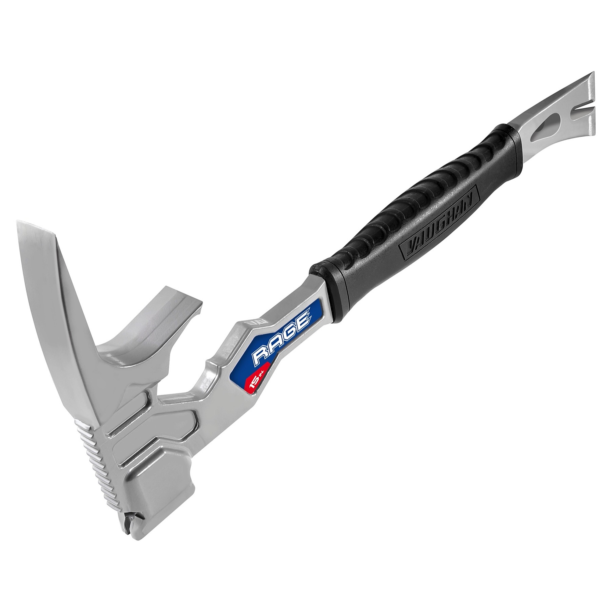Vaughan Multi-Function Demolition Tool - 15in., Steel, Pry Bar and Hammer, Model# 050042